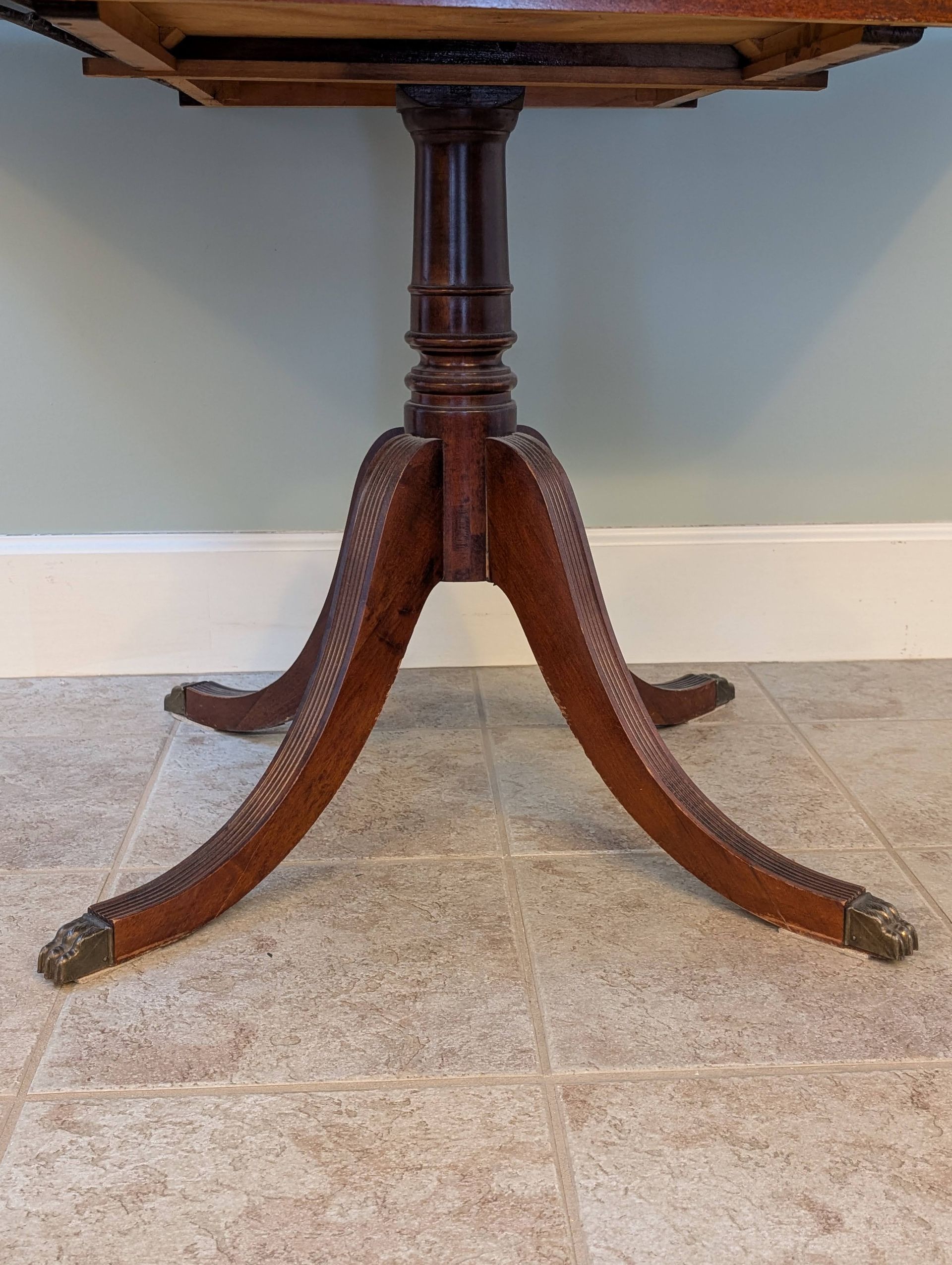 Thumbnail for Duncan Phyfe Style Mahogany Drop Leaf Table by Gibbard Furniture