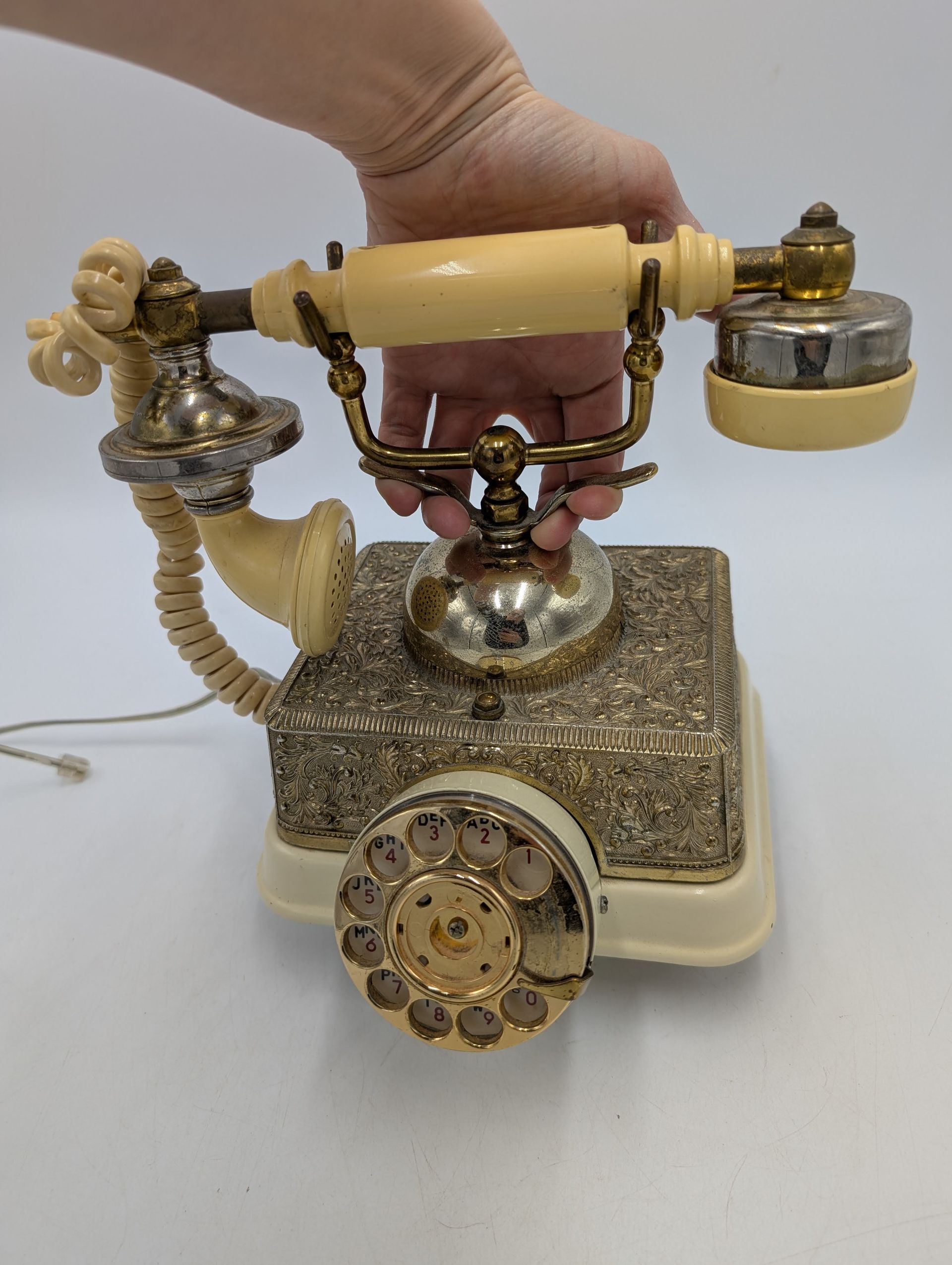 Thumbnail for Vintage French Victorian Style Reproduction Rotary Phone